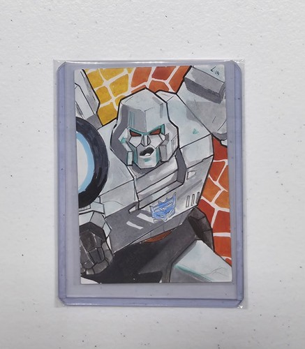 Dynamite Transformers 40th G1 Megatron 1/1 Sketch Signed Deluxe Premium Card - 第 1/2 張圖片
