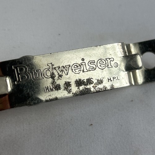 Budweiser King Of Beers Vintage Church Key Bottle And Can Opener Stainless - Picture 3 of 7