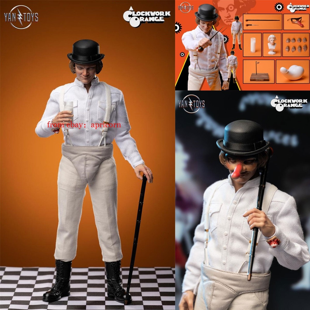 Pre! Yantoys JR01 A Clockwork Orange 1/6 Collectible Action Figure