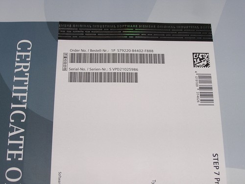 New - Siemens S79220-B4402-F888 STEP 7 Prof 2010/V12 COMBO Upgrade V11->V12 seal - Imagen 3 de 5
