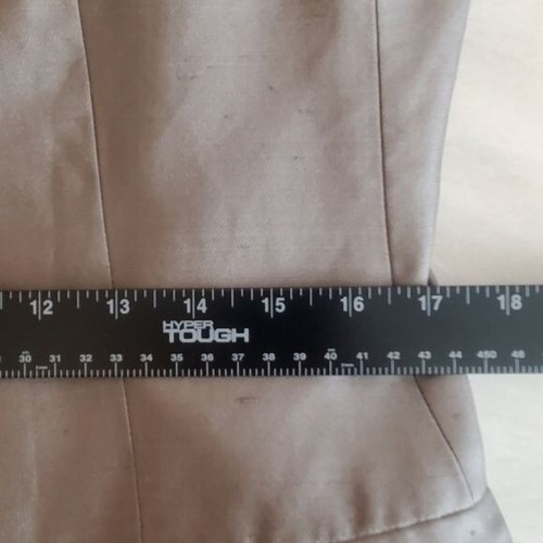 Giorgio Armani Seidenblazer Damen 46 US 10 silber französische Manschettenärmel - Bild 6 von 16