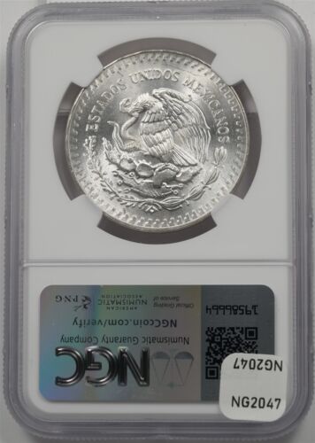 Mexico 1985-Mo Onza NGC MS67 Silver Libertad NG2047# combine shipping - Picture 2 of 2