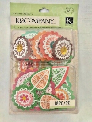 K /& Company~BEYOND POSTMARKS Letterpress Pop ups embellishment set~Really nice!