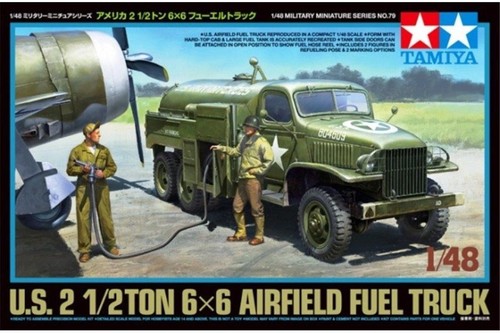 TAMIYA 32579 US Airfield Fuel Truck 1:48 Military Model Kit - Picture 2 of 2