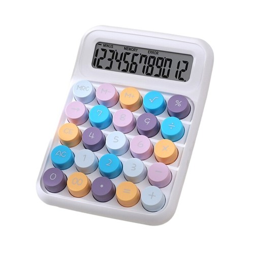 Handheld Mechanical Calculator 12 Digit Large LCD Display for Office - Picture 13 of 14