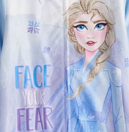 FROZEN Pajamas Girls size 4 NEW Face Your Fear ELSA Pajamas Fur Hood NWT Disney - Picture 5 of 5
