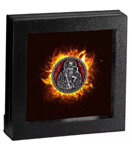 Silbermünze Mephistopheles Teufel und Dämonen 2022 2 oz 2000 Francs Kamerun - Bild 3 von 3