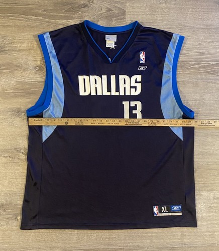 Dallas Mavericks Steve Nash #13 Reebok NBA Mesh Jersey Navy Blue Men’s XL - Picture 7 of 11
