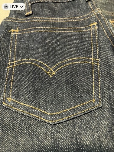 Vintage LEVIS 416-0617 Saddleman Boot Jeans Boys Size 9 Slim ORANGE TAB READ - Picture 10 of 10