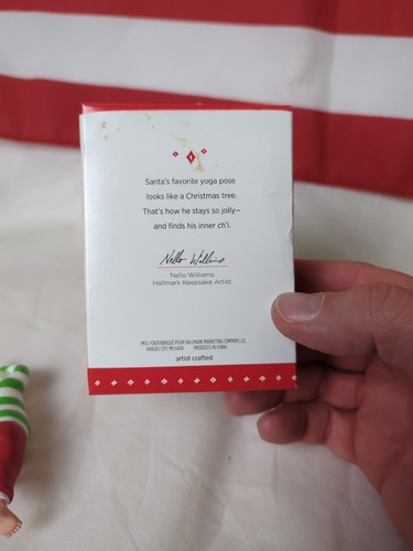 Seltenes 2015 Markenzeichen Weihnachtsmann Yoga Ornament in OVP - Bild 12 von 16