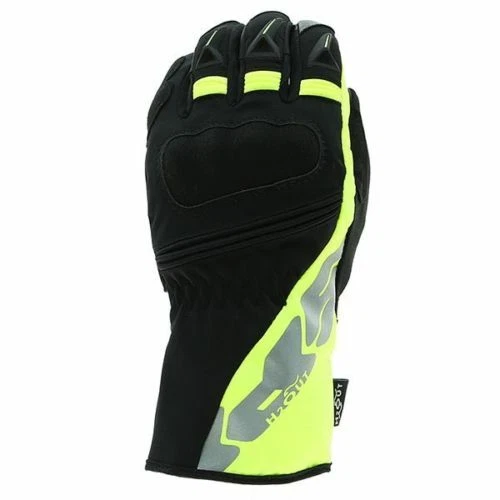 Spidi Alu Pro WP Motorcycle Waterproof Breathable Leather Gloves Black/Yellow - Image 2 of 4