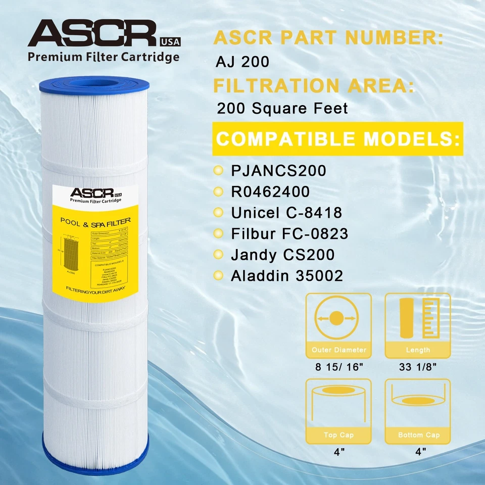 ASCR USA AJ200 Pool Filter, Replaces Jandy CS200, C-8418, FC-0823, PJANCS200 - Image 2 of 4