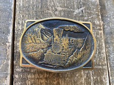 Buckle The American Train Registered Collection Heritage Mint Brass 1976 B-0031
