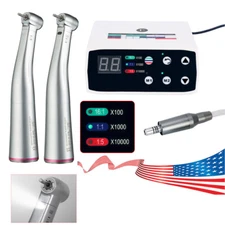 NSK Style Dental Brushless LED Electric Micro Motor 1:1/1:5 Increasing Handpiece