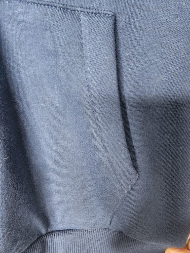 H&M Navy Fleece Hoodie Size 6X-7 Y - Picture 5 of 7