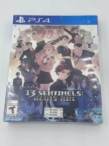 PS4 13 Sentinels: Aegis Rim Launch Edition Artbook + Slipcase Brand NEW SEALED