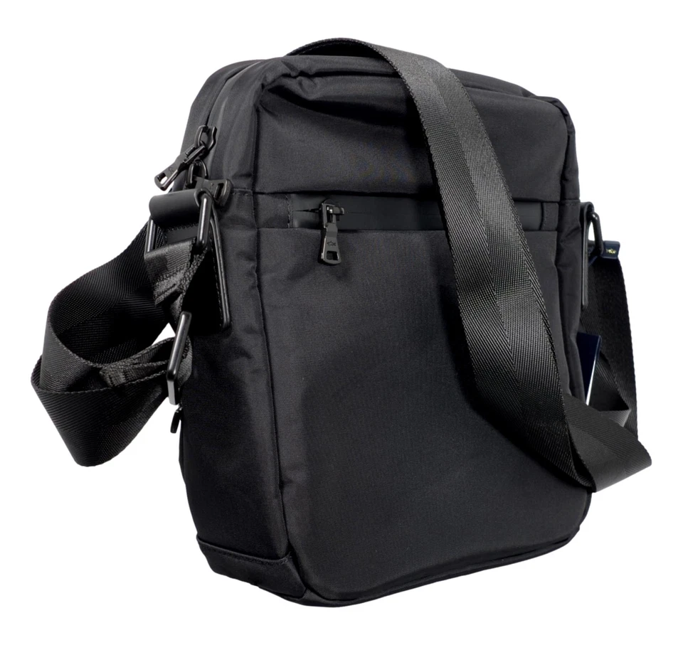 PAUL & SHARK Tracolla In Gomma e Tessuto Con Logo 24418101 Colore Nero Foto 3 de 3