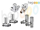 Chrome Towel Rail Towel Radiator Valve 1/2" x 15mm Angled/Corner/Straight Choose