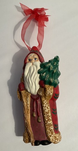 Hallmark Keepsake Ornament Old-World Santa -Vintage 2001 -Chalkware Santa - Picture 3 of 5