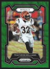 2023 Prizm Base Green Wave Trayveon Williams #59 JW1