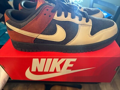 Nike Dunk Low Retro Red Panda Men Shoes Size 11 Velvet Brown Orange FV0395-200