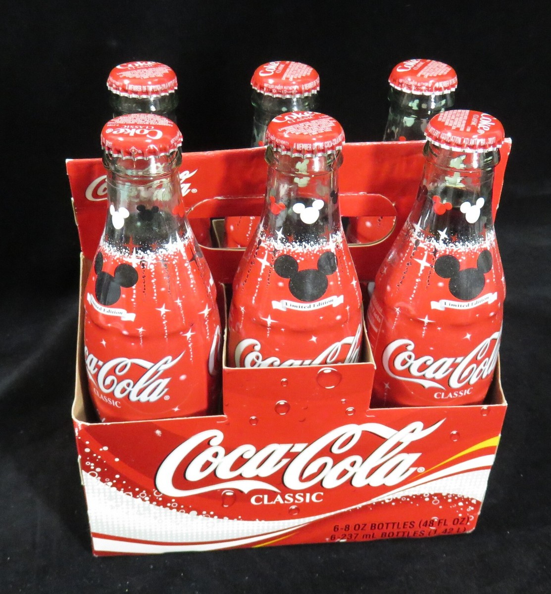 Collectible Coca Cola Full 6 Pk Unopen 8 Fl. Oz Bottle