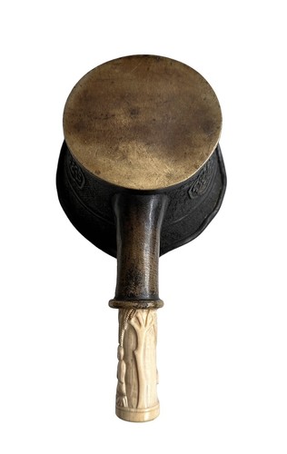 Antique Chinese Bronze Pan Pot ~ Clothes Iron - Picture 6 of 6