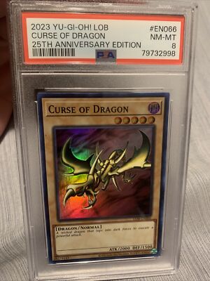 Yugioh Curse of Dragon LOB-EN066 Super Rare 25th Anniversary