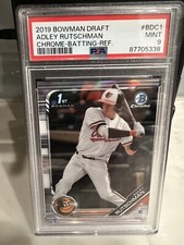 Adley Rutschman 2019 Bowman Chrome⚾⚾⚾PSA 9⚾⚾⚾Refractor⚾⚾⚾Rookie RC⚾⚾⚾1st Bowman*