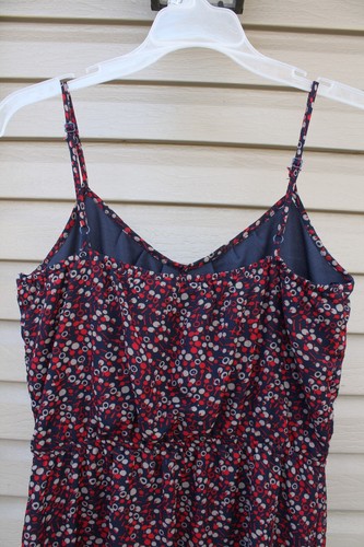 Mimi Chica Navy Red Geometric Maxi Dress Women's XS Spaghetti Straps NWT - Picture 9 of 13
