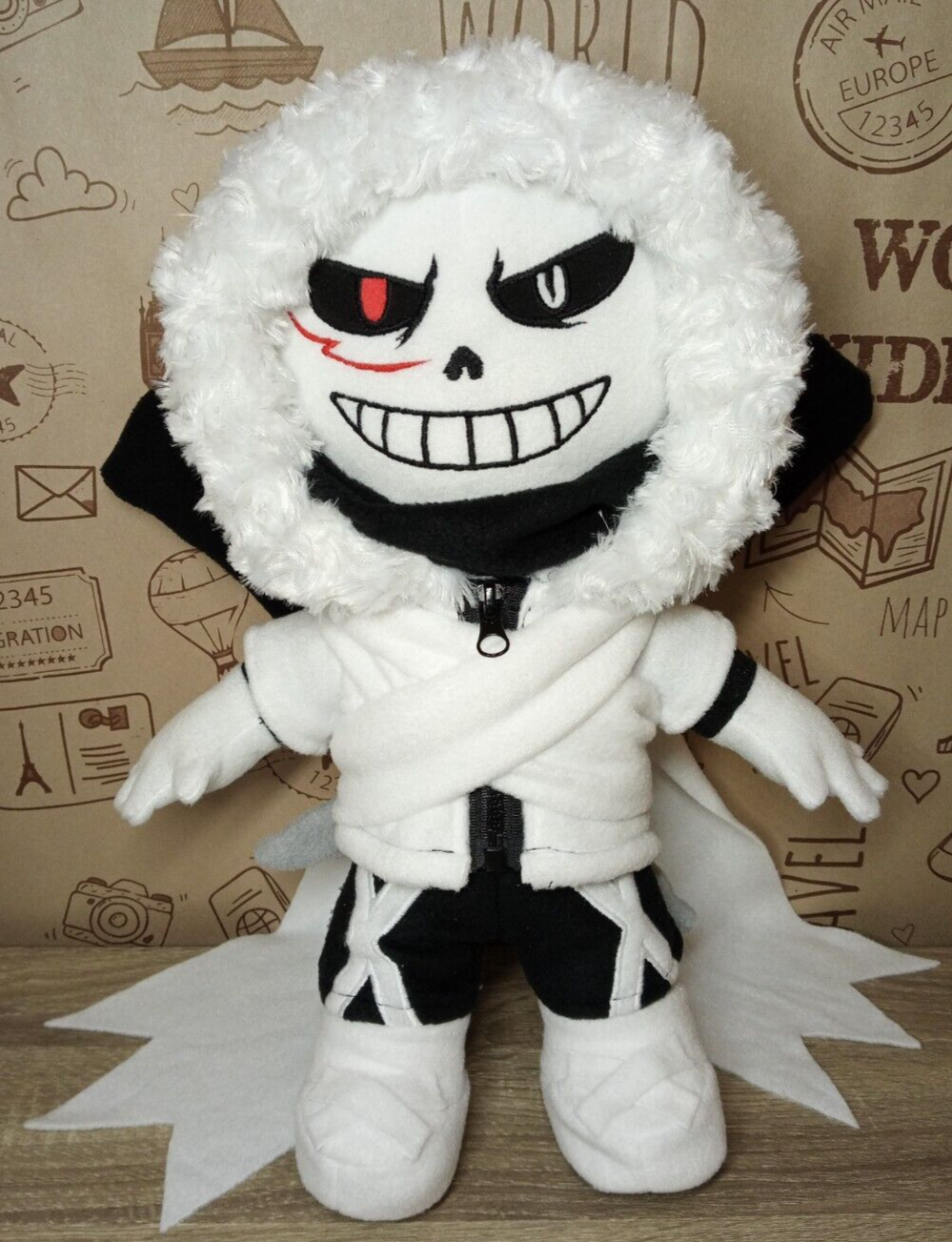 Cross Sans. Undertale. Large plush toy. Size 15 inch