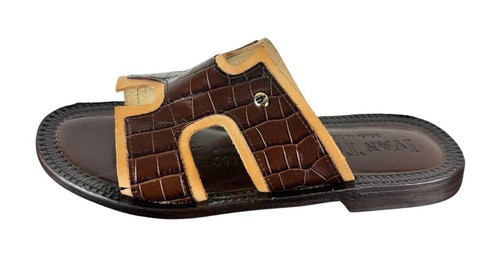 Bosco schwarze italienische Ledersandalen Herren Echtleder Slipper Schuhe - Bild 24 von 31