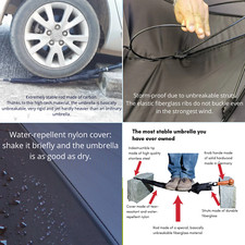 Security Umbrella men "City-Safe" knob handle with tiny scratches 1