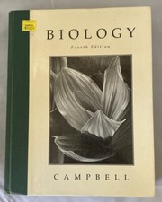Biology, 4th Edition - Hardcover By Campbell, Neil A. - Reece NO dust cover. EUC