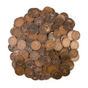 KING EDWARD VII 1902-1910 LOT OF 10 GREAT BRITAIN UNITED KINGDOM 1 PENNY COINS