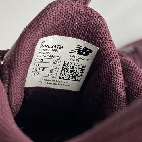 New Balance 24 V1 sneakers casual donna taglia 10 stringate comode marrone bordeaux - Foto 3 di 11
