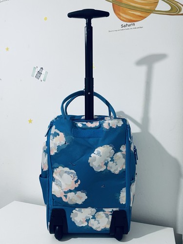 Cath Kidston Blue Cloud Printed Large Backpack/ Hand / Cabin Luggage - Picture 9 of 15