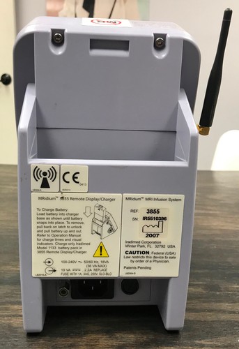 IRadimed MRidium 3855 telecomando wireless display/caricabatterie - sistema di infusione MRI - Foto 4 di 8