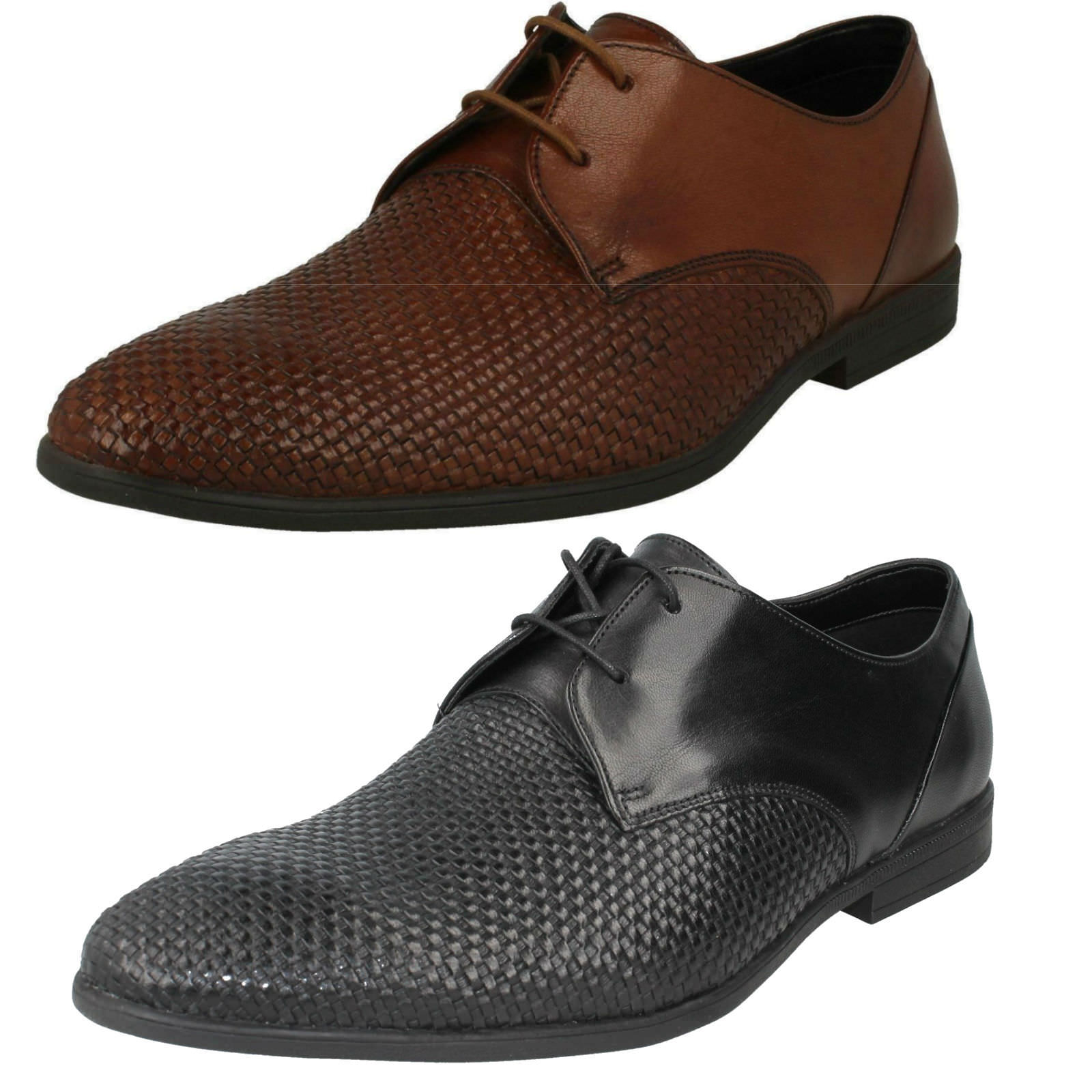 Herren Clarks hellbraun Leder Schnür gewebt vorne spitz förmliche Schuhe Bampton Herren Clarks hellbraun Leder Schnür gewebt vorne spitz förmliche Schuhe Bampton