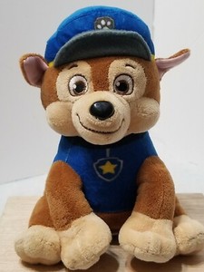 NICKELODEON PAW PATROL CHASE POLICE DOG PLUSH COIN PIGGY BANK 9