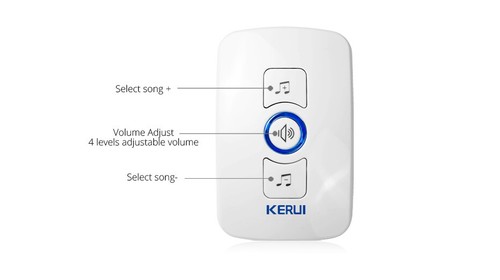 Waterproof Wireless Doorbell LED Flash Cordless Home Plug-in Door Bell 32 Chimes - Picture 14 of 31