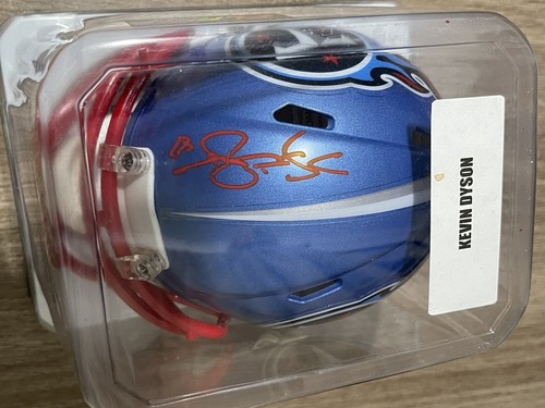 Kevin Dyson Signed Mini Flash Helmet JSA Witnessed COA - Picture 2 of 3