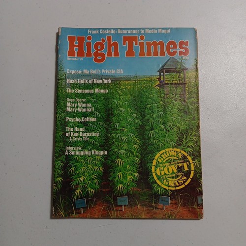 High Times Magazine November 1976 Frank Costello- Hash Hells of New York - Picture 2 of 14