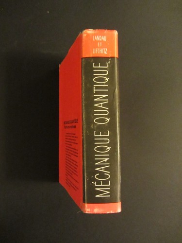 LANDAU ET LIFCHITZ Mécanique quantique 1980 Théorie non relativiste MIR French - Imagen 2 de 5