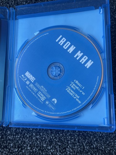 Iron Man Blu-ray 2 disc Edition Marvel Studio Movie Robert Downey Jr - Picture 7 of 10