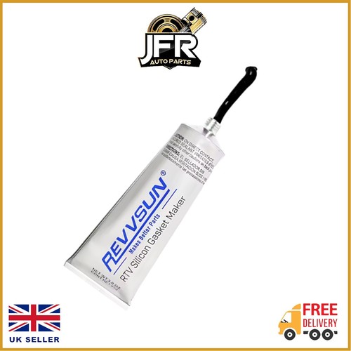 RTV REVVSUN SELLADOR SILICONA FABRICANTE NEGRO ALTA TEMPERATURA OZ 3.0 85G NUEVO - Imagen 4 de 5