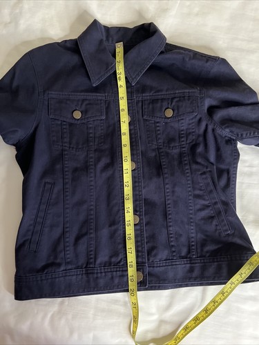 LAUREN Jeans Company Women's S Navy Jean Style Jacket EC - Picture 11 of 11