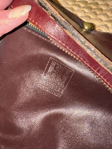 vtg 50s 60s MCM Woven Jute Straw Leather Strap Purse Handbag Cottagecore Boho - Picture 20 of 24