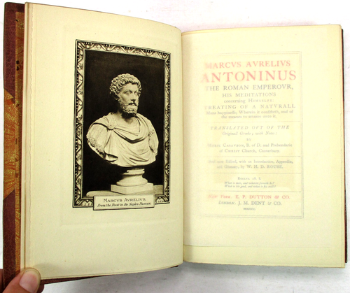 "Marcus Aurelius Antoninus" editor WHD Rouse - 1900 Leather HC E. P. Dutton & Co - Picture 3 of 7