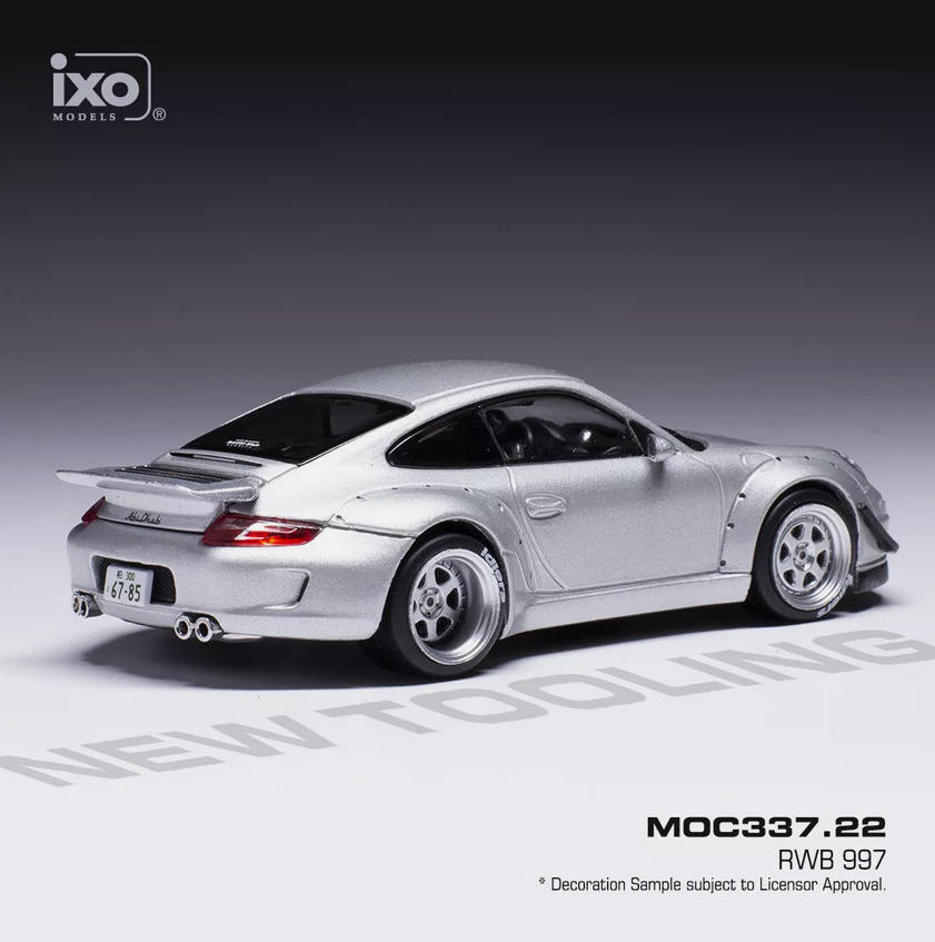 IXOMODELS, PORSCHE RWB 997 grau metallic 1:43, 1/43